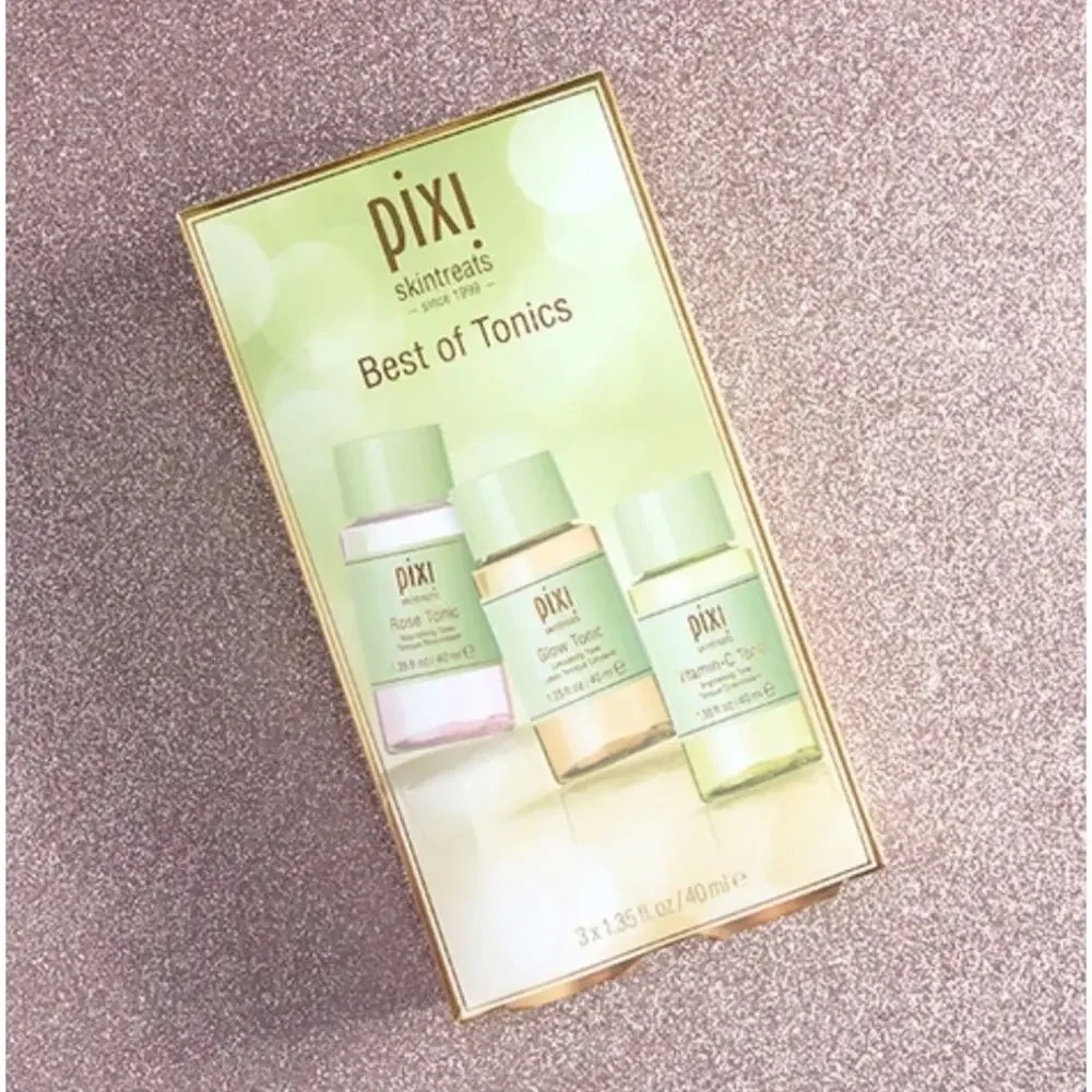 Set of 2 PIXI Best Of Tonics Toners Set Rose Glow Vitamin C New Cruelty Free